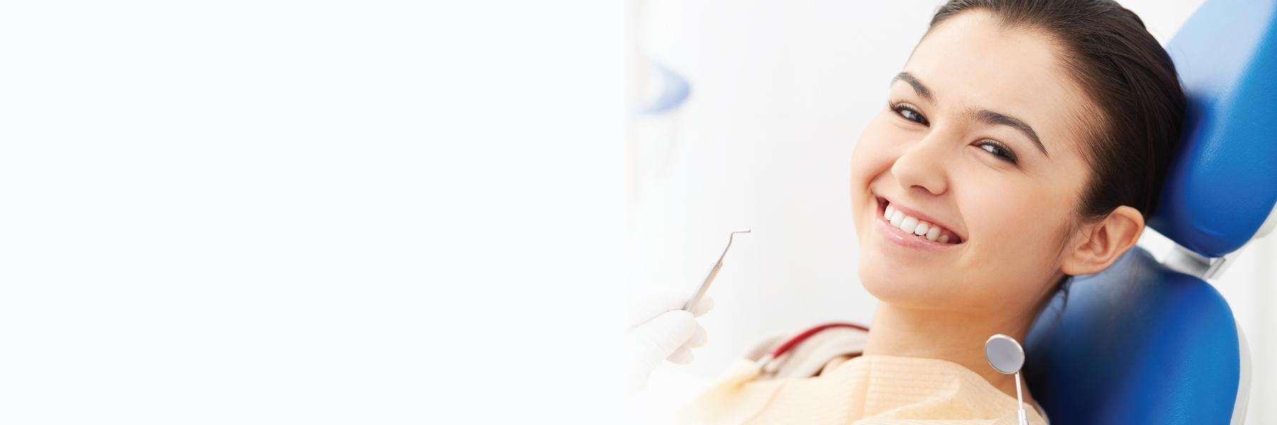 girl seated in the dentist chair for sedation dentistry in Long Beach